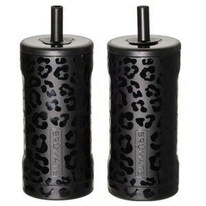 BrüMate 12 oz. Straw Tumbler 2-Pack | Onyx Leopard | NWT